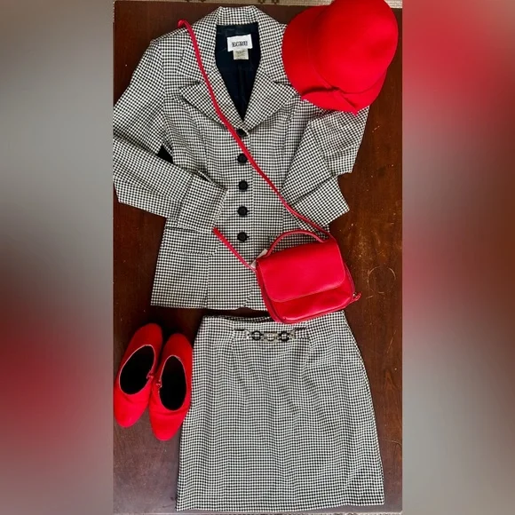 Vintage Houndstooth Blazer – Made in USA, Women’s Medium - Picture 2 of 6